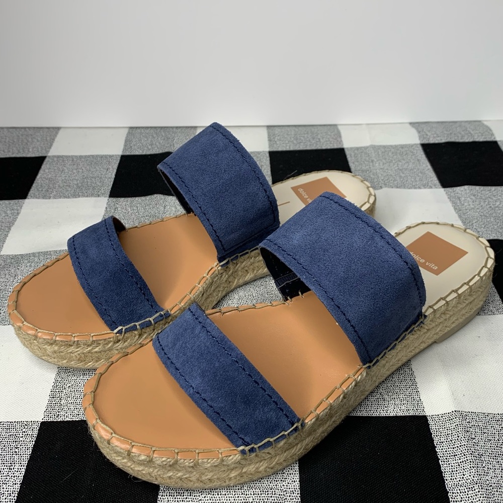 Dolce Vita Isiah Navy Blue Espadrille Sandals